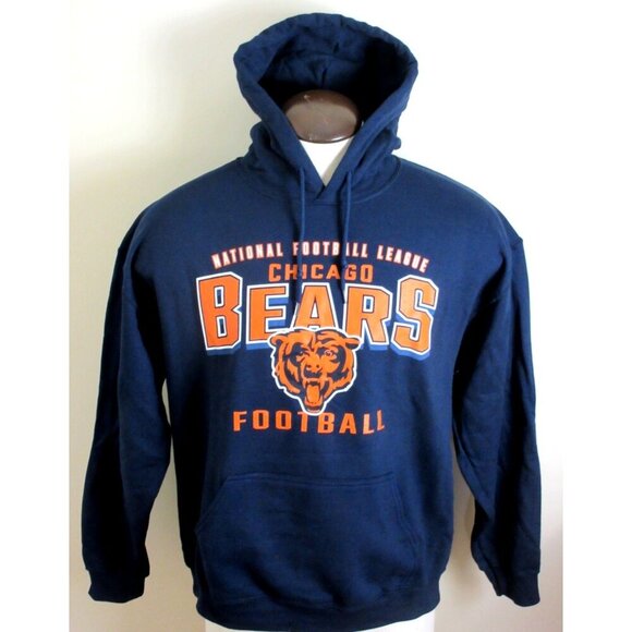 Chicago Bears NFL Football Starter Men's Hoodie Sweatshirt Blue Orange NWT - Picture 4 of 5